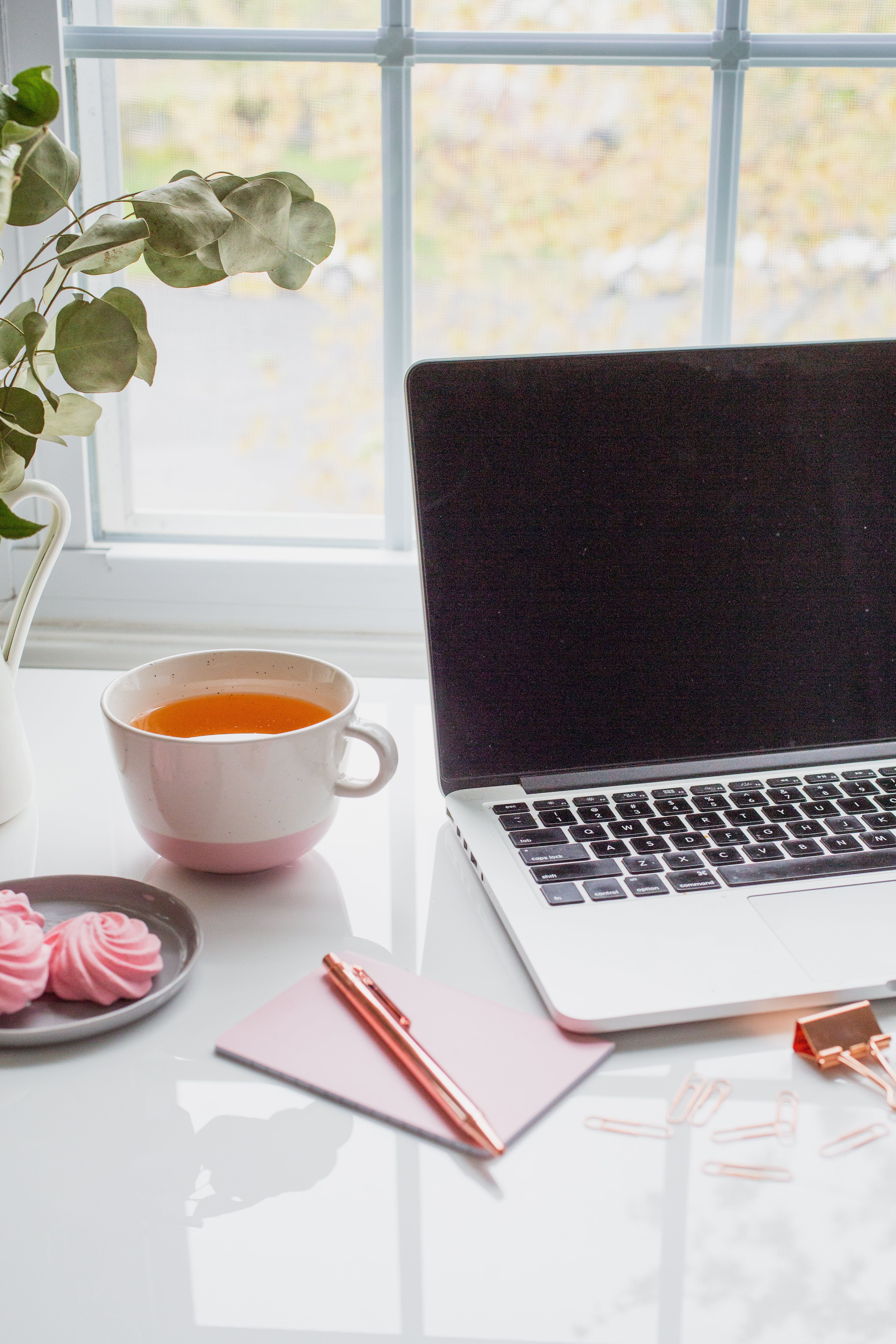 Canva – Working table with coffee